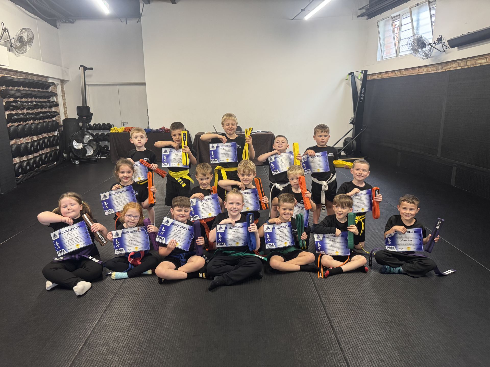 Kids Martial Arts 4-6 Little Dragons class at PMA Abergele